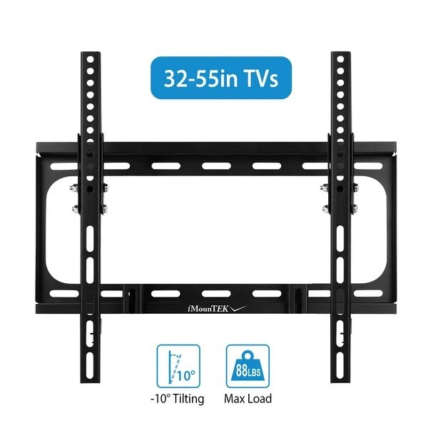 TV Wall Mount Tilt Dual Arm TV Mount Brackets Maximum VESA 400x400mm For 32-55in TVs - Image 2