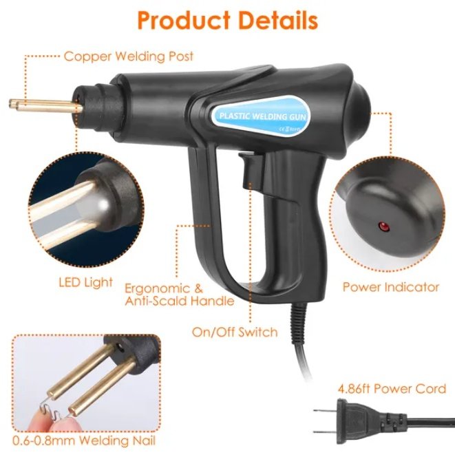 70W Plastic Welding Machine Car Bumper Repair Kit - Image 2