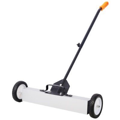 24' Rolling Magnetic Pick-Up Sweeper, Heavy Duty Push-Type With Release, For Nails Needles Screws Collection,30 Pound Capacity - Image 9