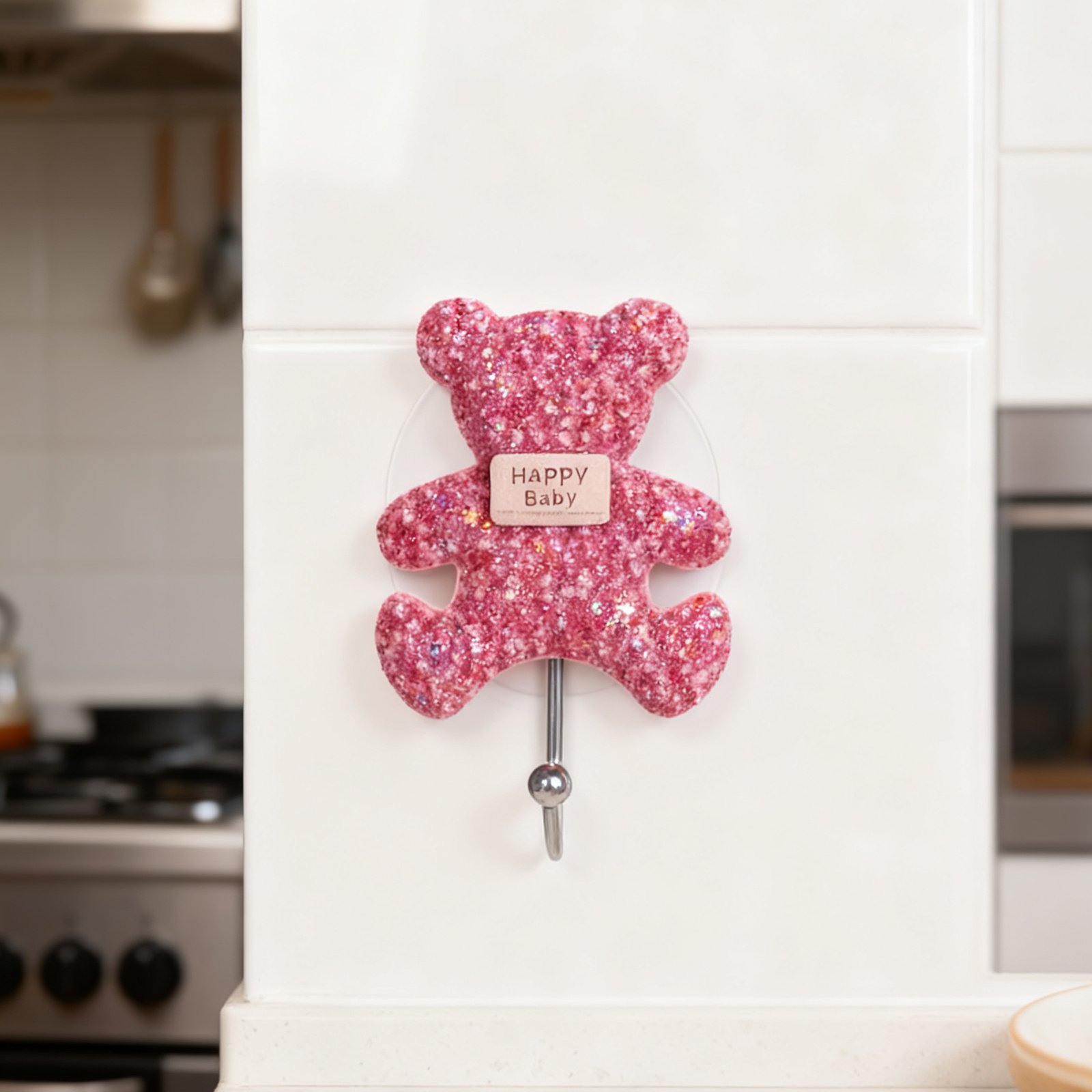 Bear Suction Cup Hook,Single, Random Color - Image 2