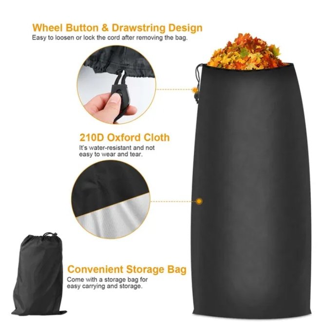 Lawn Tractor Leaf Bag 54 Cubic Feet Standard Garden Waste Bag With 112in Opening - Image 2