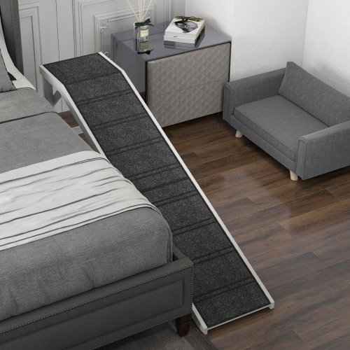 Ramp For Dog Bed, Pet Ramp For Dog With Non-slip Carpet And Top Platform - Image 8