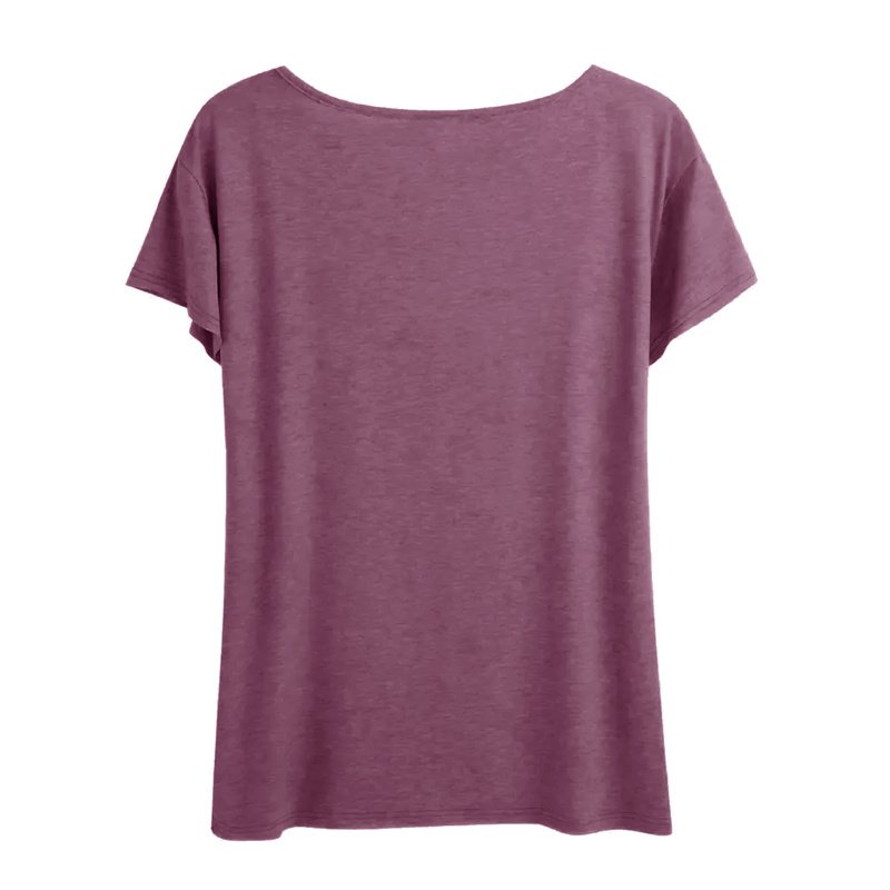 Women's Round Neck Short Sleeve T-Shirt With Leopard Heart Print, Casual Summer Top - Image 2