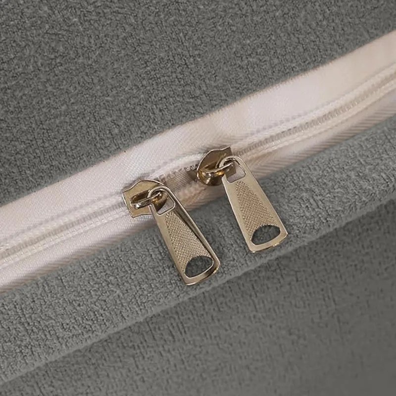 Triangle Reading Cushion With A Button-Gray - Image 4