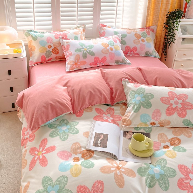 3 Piece Spring Floral Duvet Cover Set For Women Adults Home Bedroom Flowers Bedding Set With 2 Pillowcases Twin Full Queen King Size - Image 2