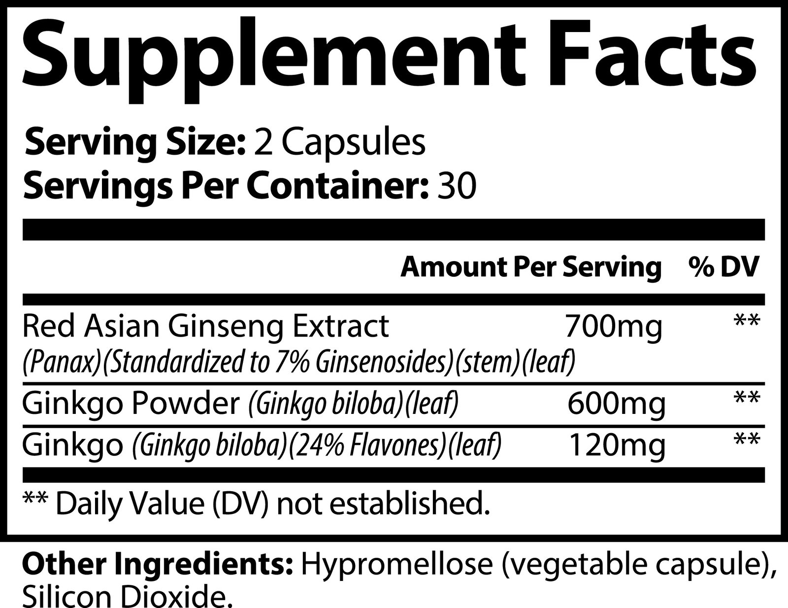 Ginkgo Biloba & Ginseng Supplement - Image 7