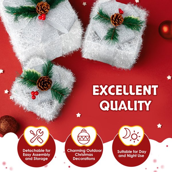 White Christmas Lighting Gift Box - Image 5