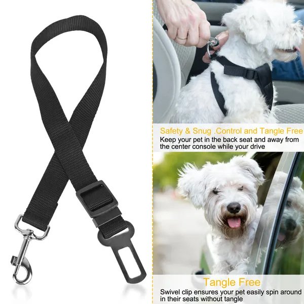2Pcs Pet Dog Seat Belt Leash Adjustable Pet Dog Cat Safety Leads Harness - Image 5