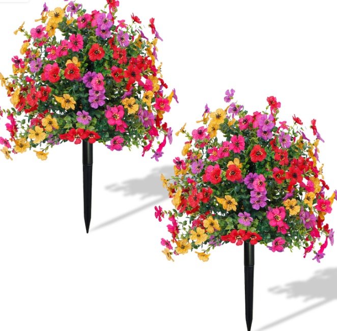 2 Pieces Pack, Bionic Flowers, Ground Insert