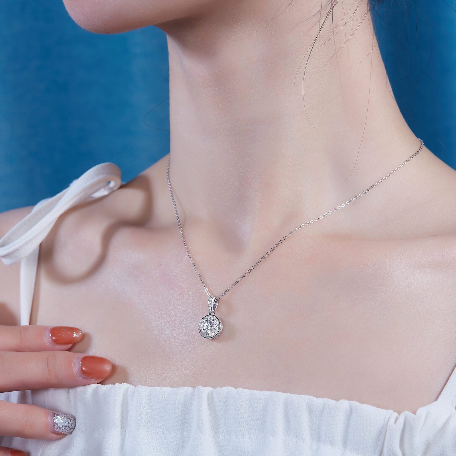 1 Carat Moissanite Silver Pendant - Image 6