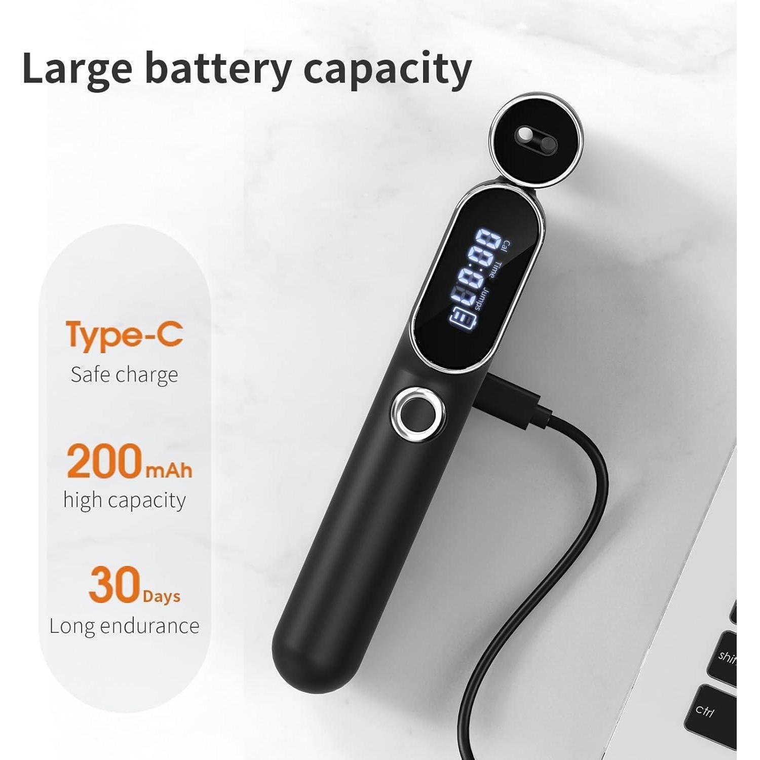 2 In 1 Adjustable Digital Intelligent Cordless Weighted Skipping Rope - Image 3
