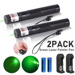 9900Mile Strong Green Laser Pointer Pen Light Visible Beam Lazer Torch 532nm USB Rechargeable Flashlight