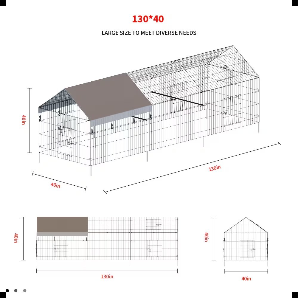 Poultry Farming Outdoor Metal Chicken Coop - Image 4