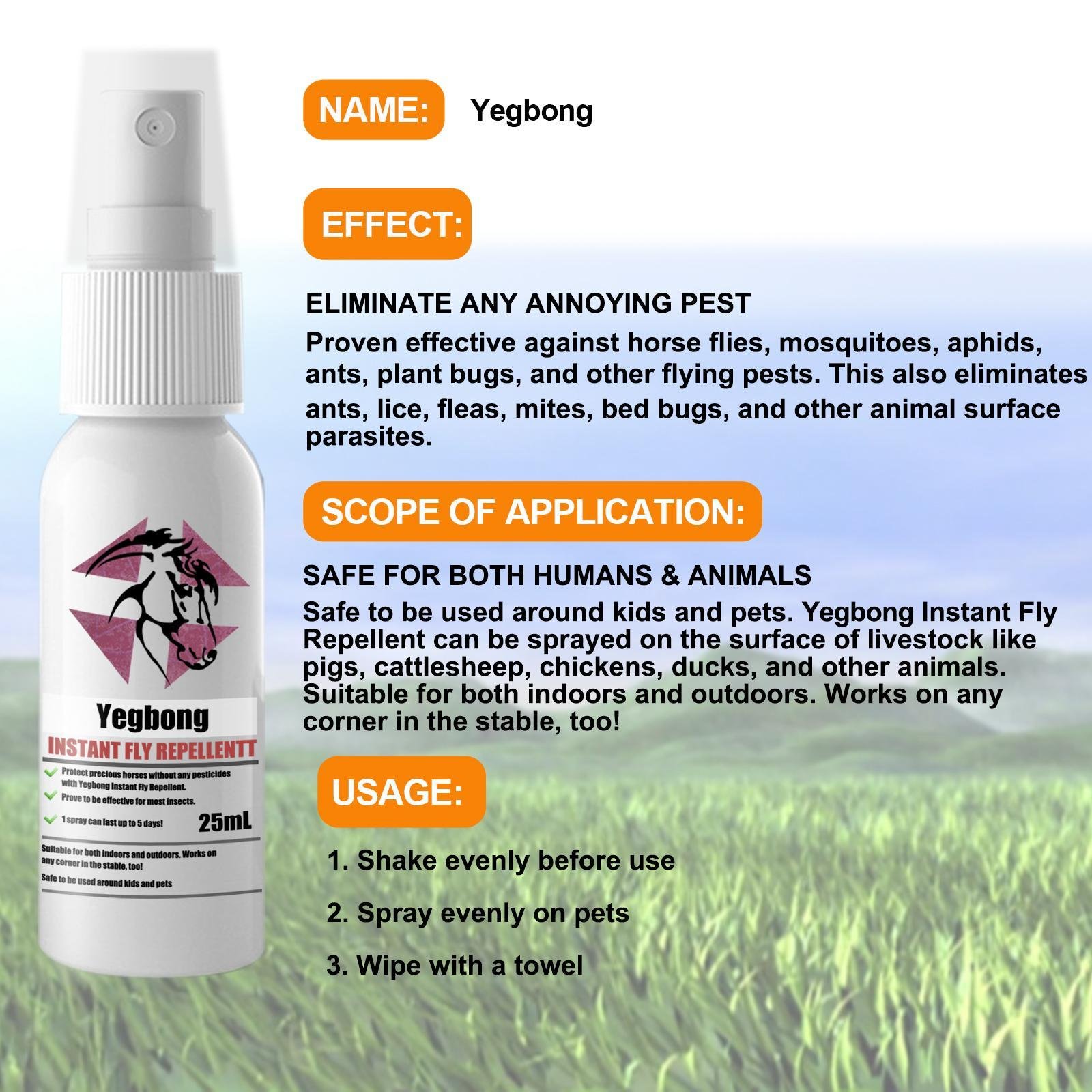 Yegebang Pet Deworming, Flea And Tick Removal, Itching Spray For Cats And Dogs - Image 6