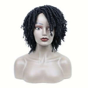 African Curly Braided Synthetic Wig