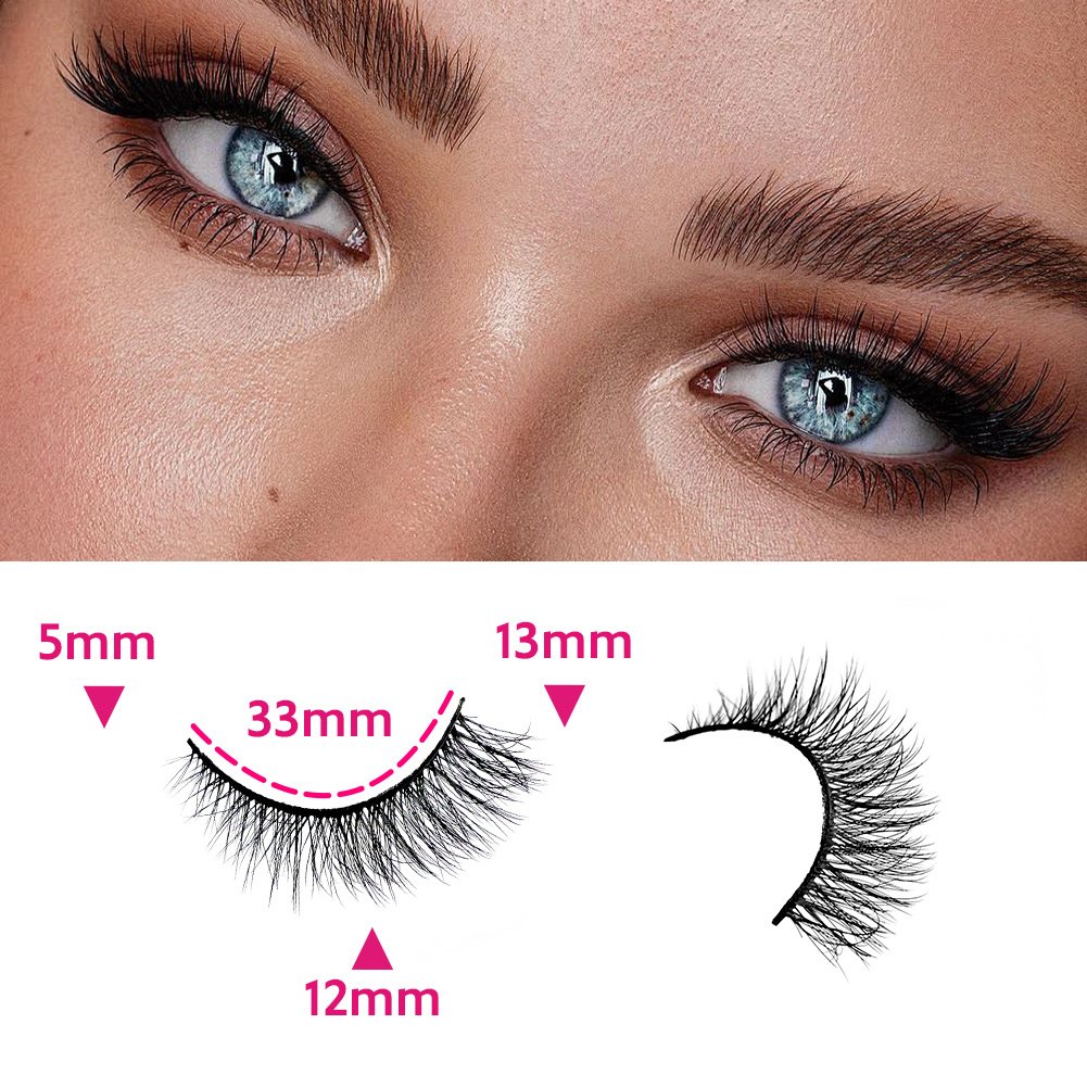Realistic 3D False Eyelashes