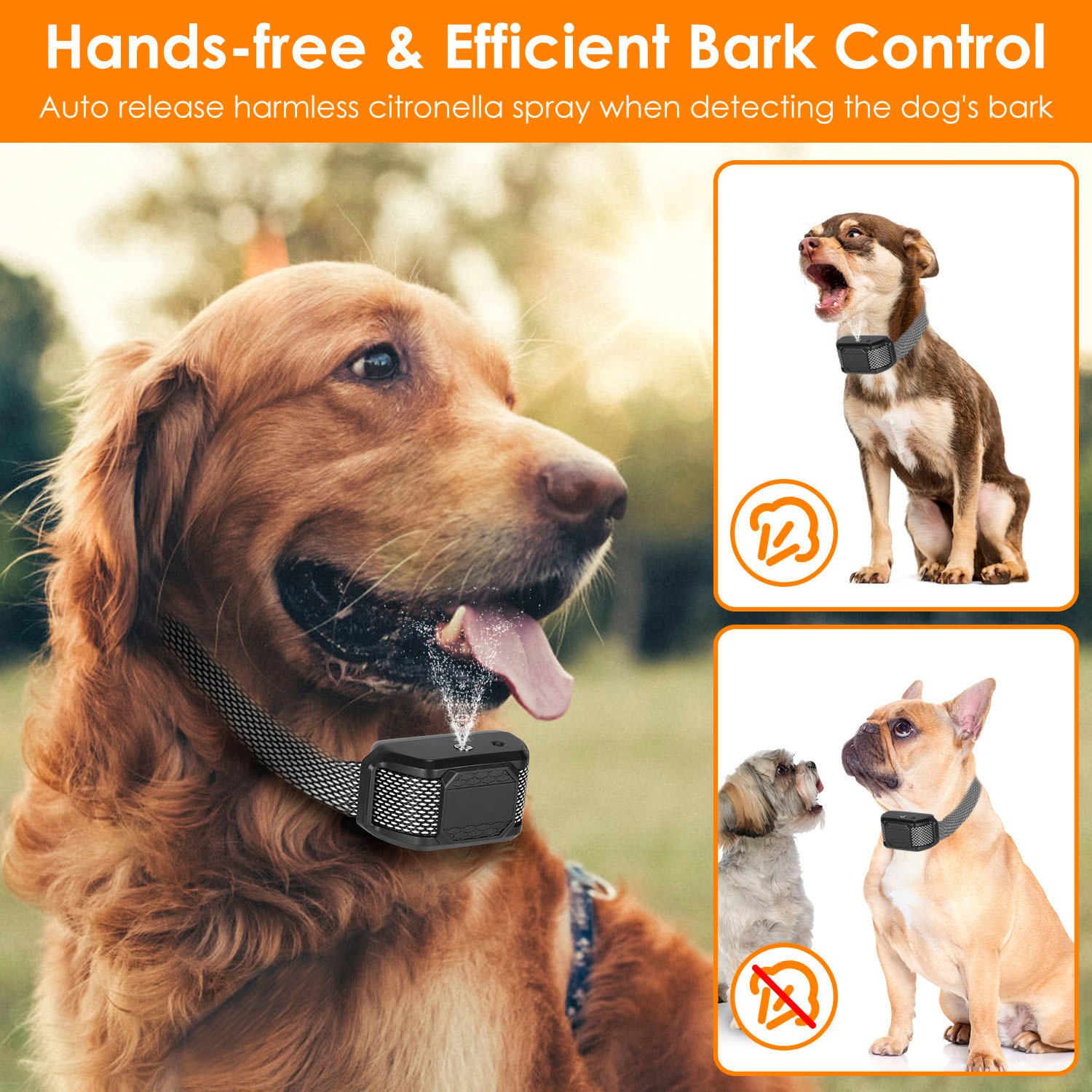 1Pc Citronella Bark Collar For Dogs Spray Bark Collar Anti Barking Control For Small Medium Large Dogs IP65 Waterproof No Electric Shocks - Image 10