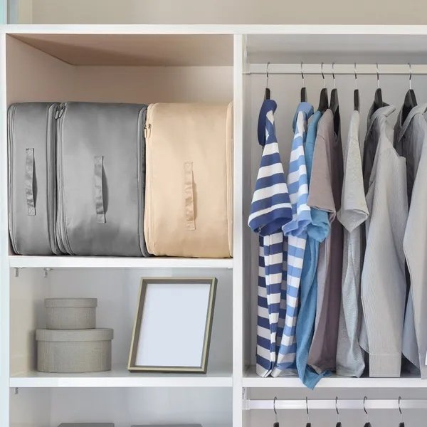 Large Foldable Storage Bag For Comforter Quilt Blanket Clothes Pillows - Image 2