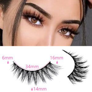 Realistic 3D False Eyelashes