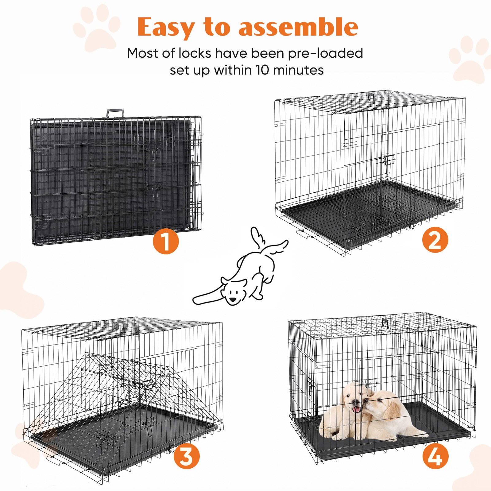 A Dog Cage With Two Doors - Image 7