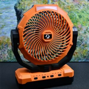 12000mAh Camping Fan - Detachable Rechargeable Battery Operated Fan