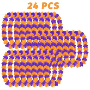 24 Pcs Halloween Leis Hawaiian Leis