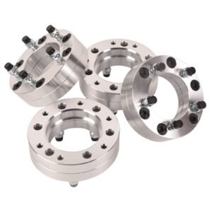 4x 6x5.5 To 5x5 Wheel Adapters 2'' Use 5 Lug Wheels On 6 Lug Trucks M14x1.5