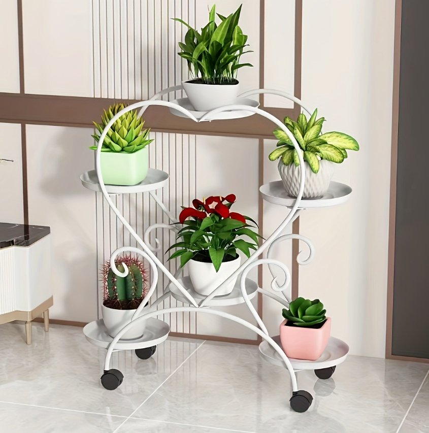 Heart-shaped Flower Pot Rack