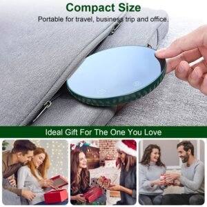 2 Colors Options -- 1Pc Desktop Electric Cup Warmer 8Hours Auto Off Overheating Protection Smart Timer Setting 2 Temperature Levels Ceramic Heating Panel For Office Home