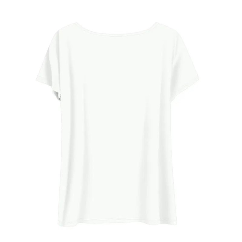 Women's Round Neck Short Sleeve T-Shirt With Letter Print, Casual Summer Top - Image 3