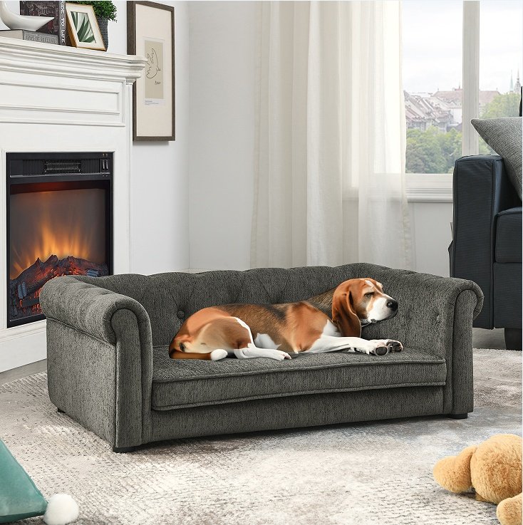 Elegant Rectangular Pet Bed Suitable For Medium And Large Dogs - Image 7
