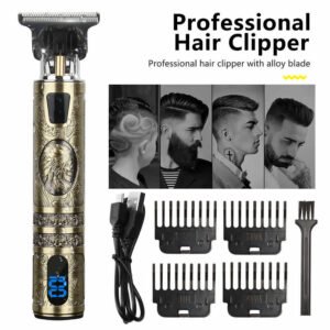 Beard Trimmer Hair Clippers Cordless Hair Cutting Kit Barber Shaving Machine For Men USB Rechargeable