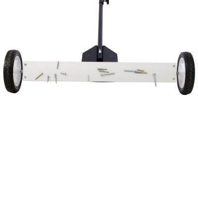 24' Rolling Magnetic Pick-Up Sweeper, Heavy Duty Push-Type With Release, For Nails Needles Screws Collection,30 Pound Capacity - Image 2