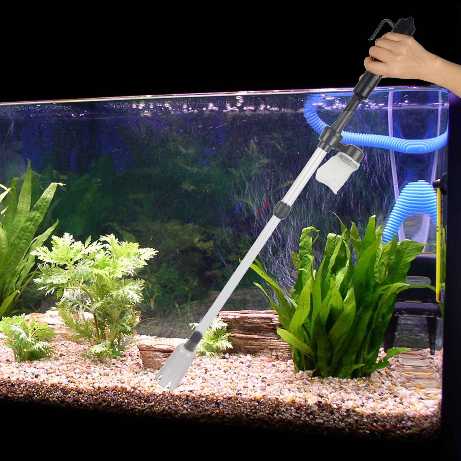Battery-Operated Aquarium Vacuum Gravel Cleaner - Image 2