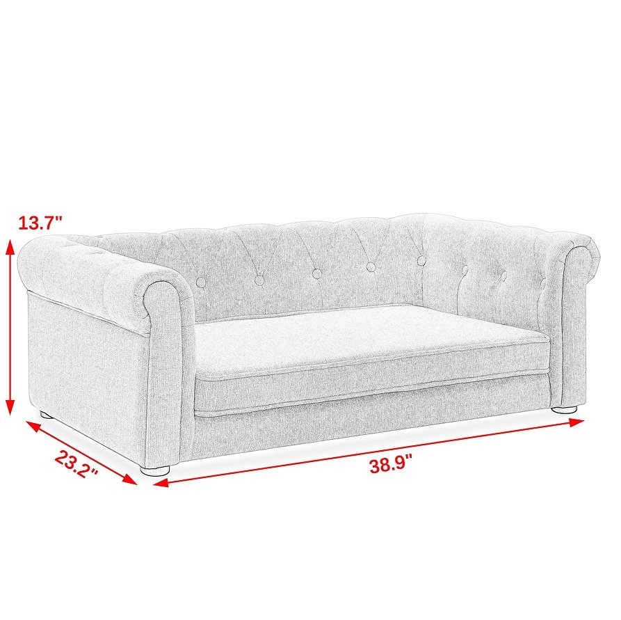 Elegant Rectangular Pet Bed Suitable For Medium And Large Dogs - Image 3