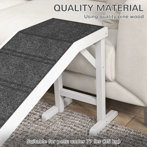 Ramp For Dog Bed, Pet Ramp For Dog With Non-slip Carpet And Top Platform - Image 5
