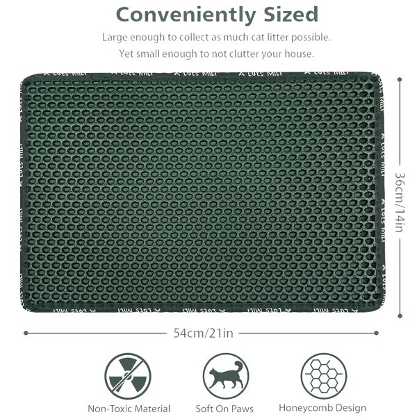 Double Layer Rice Shaped Cat Litter Pad - Image 4