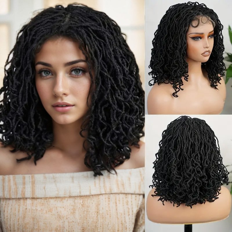 Synthetic Lace Front Braided Wig - Image 5