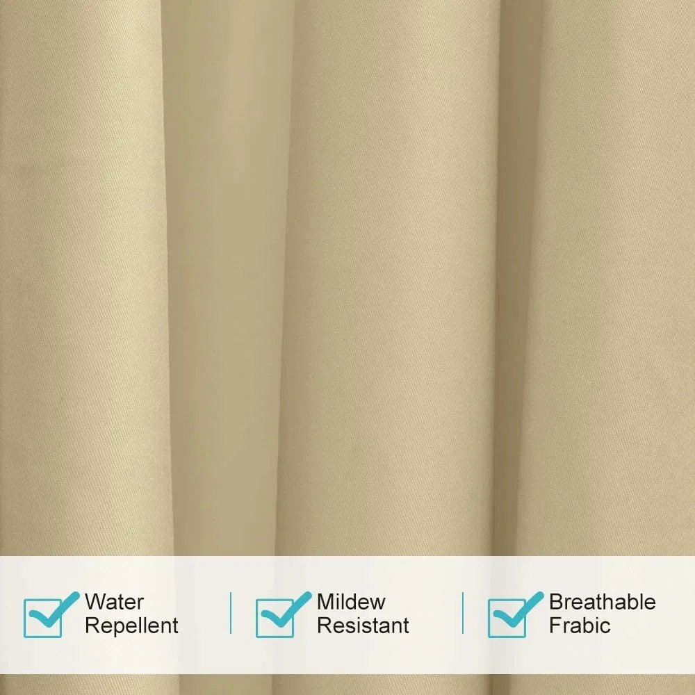 50 In. X 84 In. Indoor Outdoor Curtains Grommet Curtain 1 Panel - Image 6