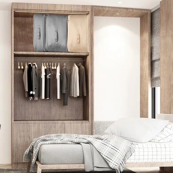 Large Foldable Storage Bag For Comforter Quilt Blanket Clothes Pillows - Image 4