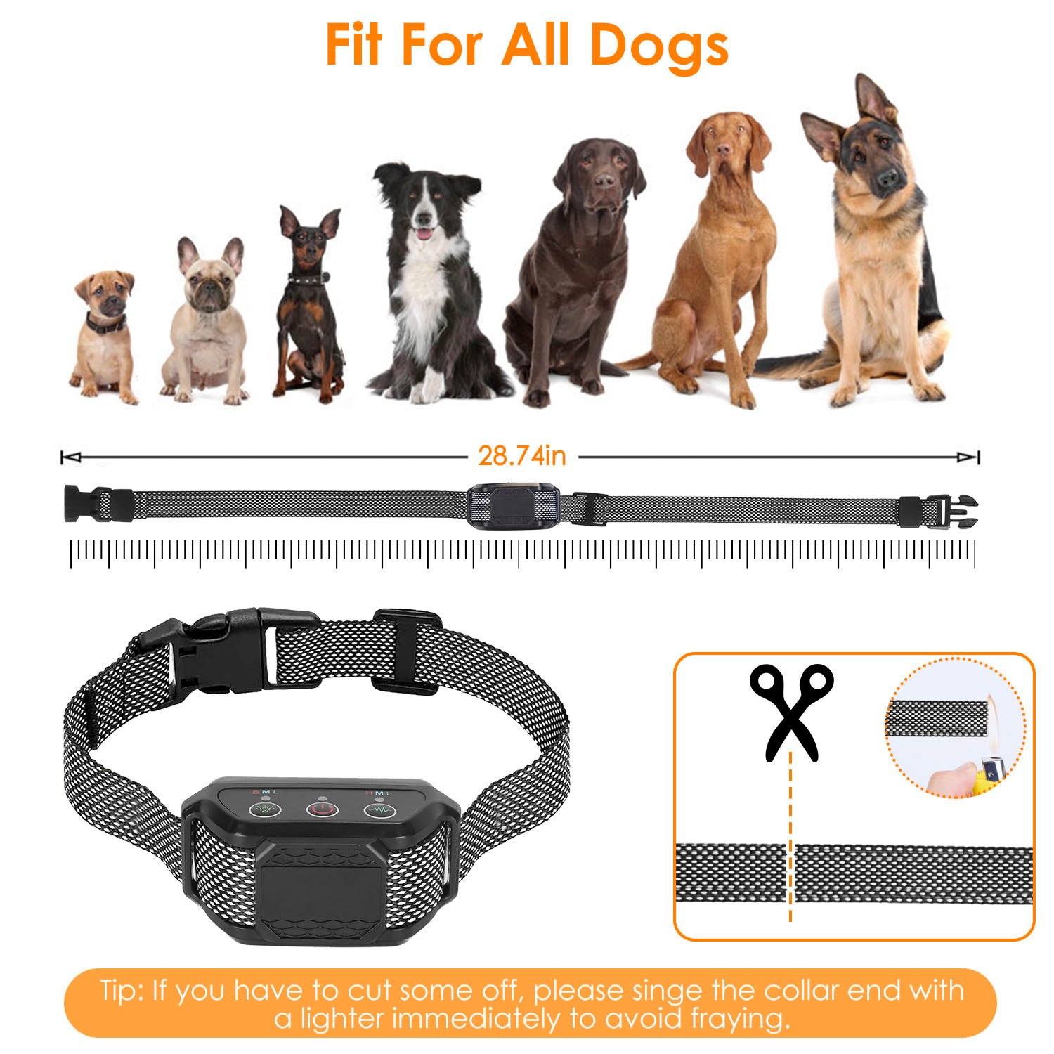1Pc Citronella Bark Collar For Dogs Spray Bark Collar Anti Barking Control For Small Medium Large Dogs IP65 Waterproof No Electric Shocks - Image 8