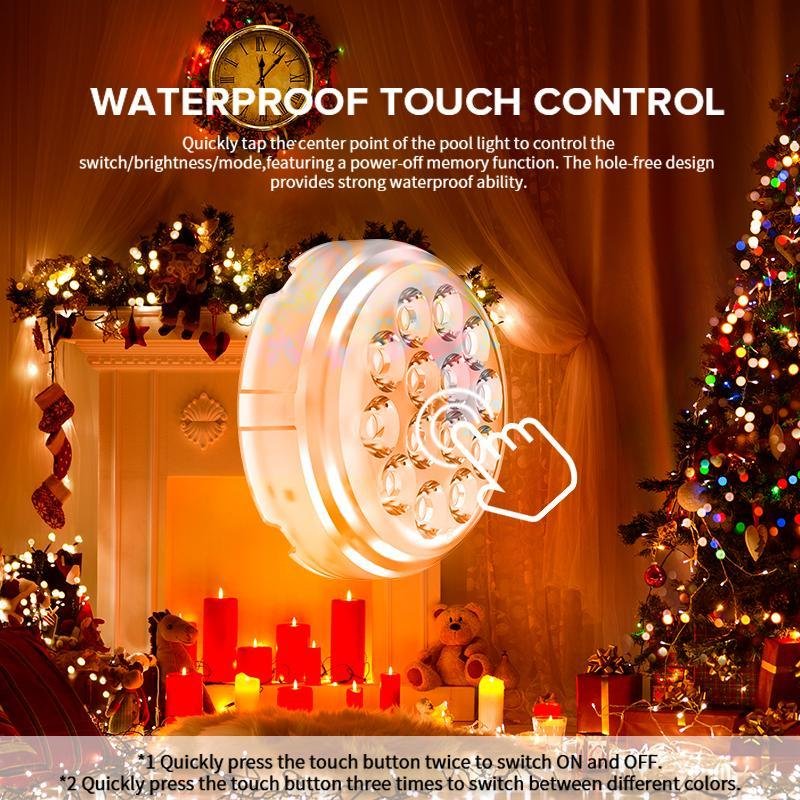 Sansi Upgraded Wireless Rechargeable Pool Lights,Submersible RBG LED Pond Lights,Color Changing Underwater Spotlight With Magnetic And Suction Cup Mounts - Image 5