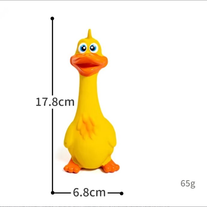 US LOCAL STOCK Hiphoppet New Latex Interactive Dog Chew Toys Cute Duck Shape Squeaky Pet Dog Interactive Boredom Buster Toys - Image 4