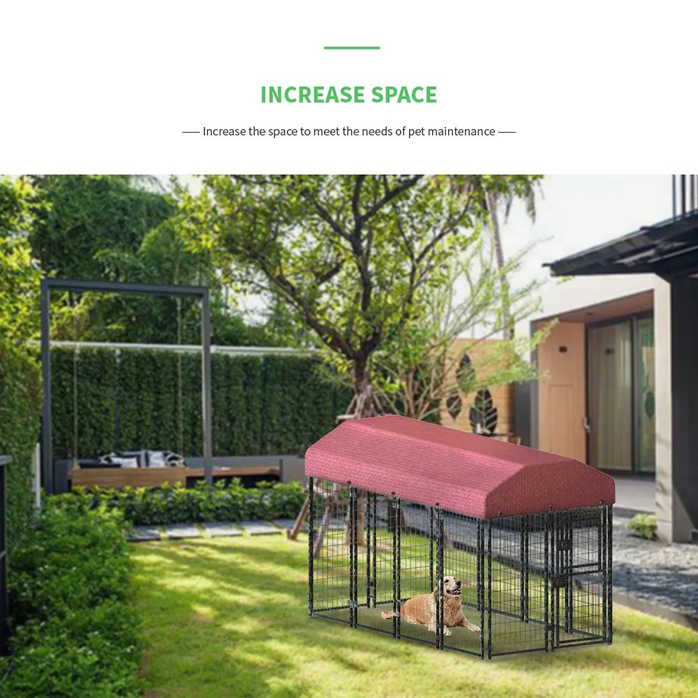 12 Pieces Square Tube Wire Running Cage Black Running Cage Single Door - Image 2