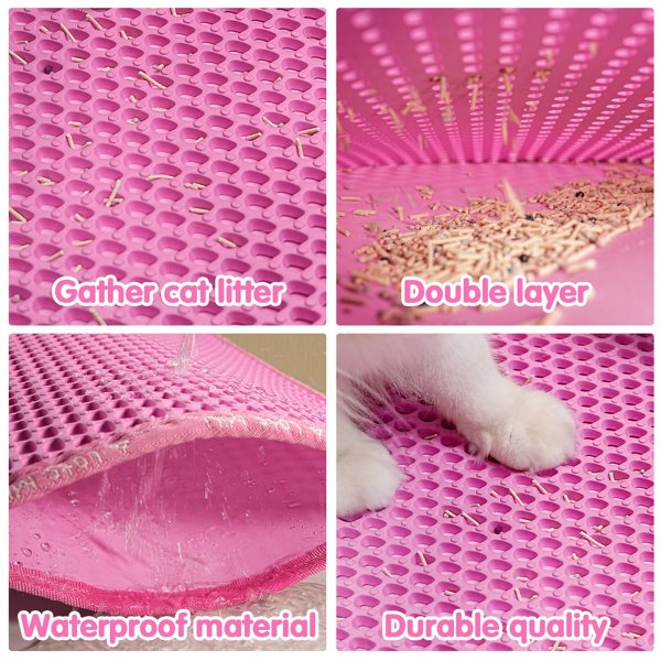 Double Layer Rice Shaped Cat Litter Pad - Image 6