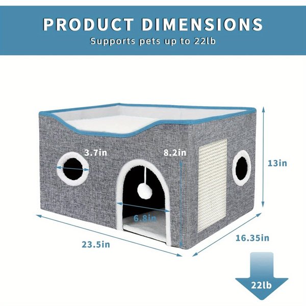 Super Wide Cat House For Indoor Cats, Amazon Logistics, And Wal Mart Platform - Image 2