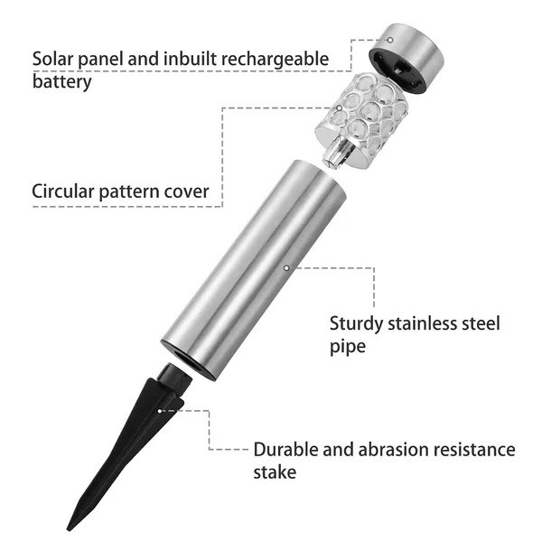 Solarek 6 Pack Outdoor Solar Light IP44 Waterproof RGB Garden Lamp Landscape Lawn Decor Light - Image 2