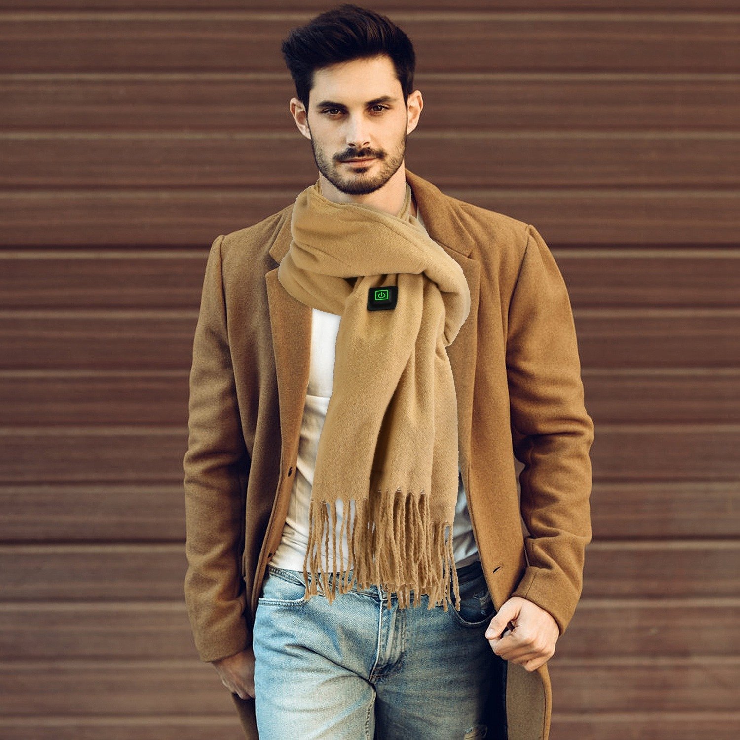 1Pc Electric Heated Winter Scarf USB Heating Neck Wrap Unisex Heated Neck Shawl Soft Warm Scarves 3 Heating Modes For Outdoor Cycling Skiing Skating - Image 9