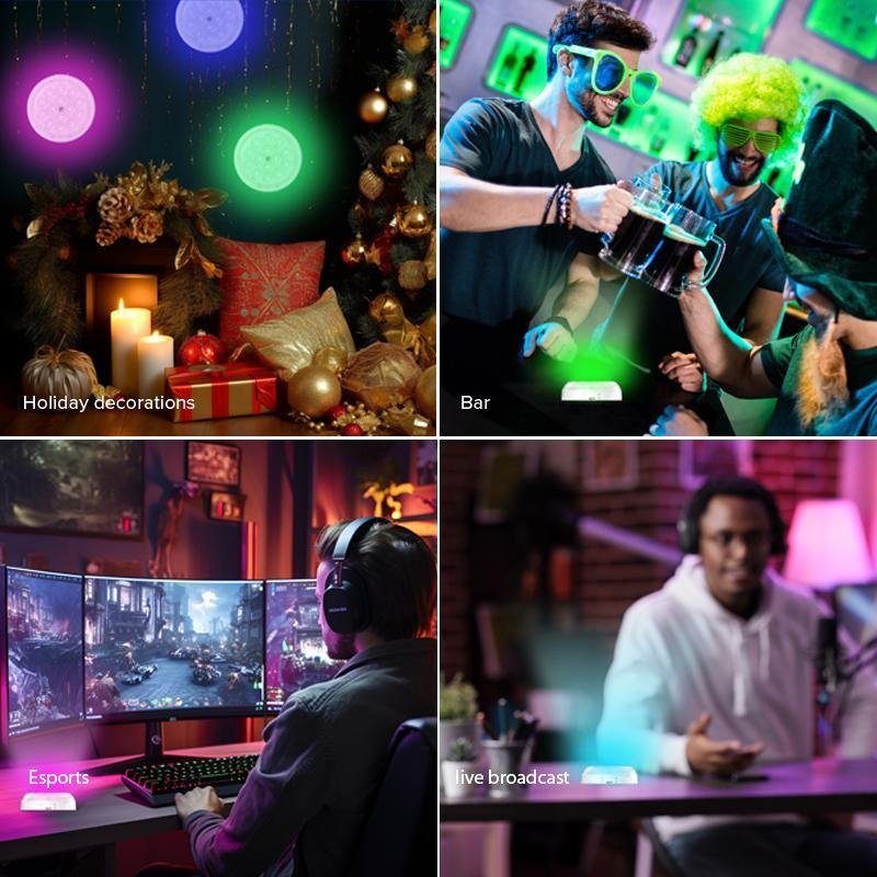 Sansi Upgraded Wireless Rechargeable Pool Lights,Submersible RBG LED Pond Lights,Color Changing Underwater Spotlight With Magnetic And Suction Cup Mounts - Image 3