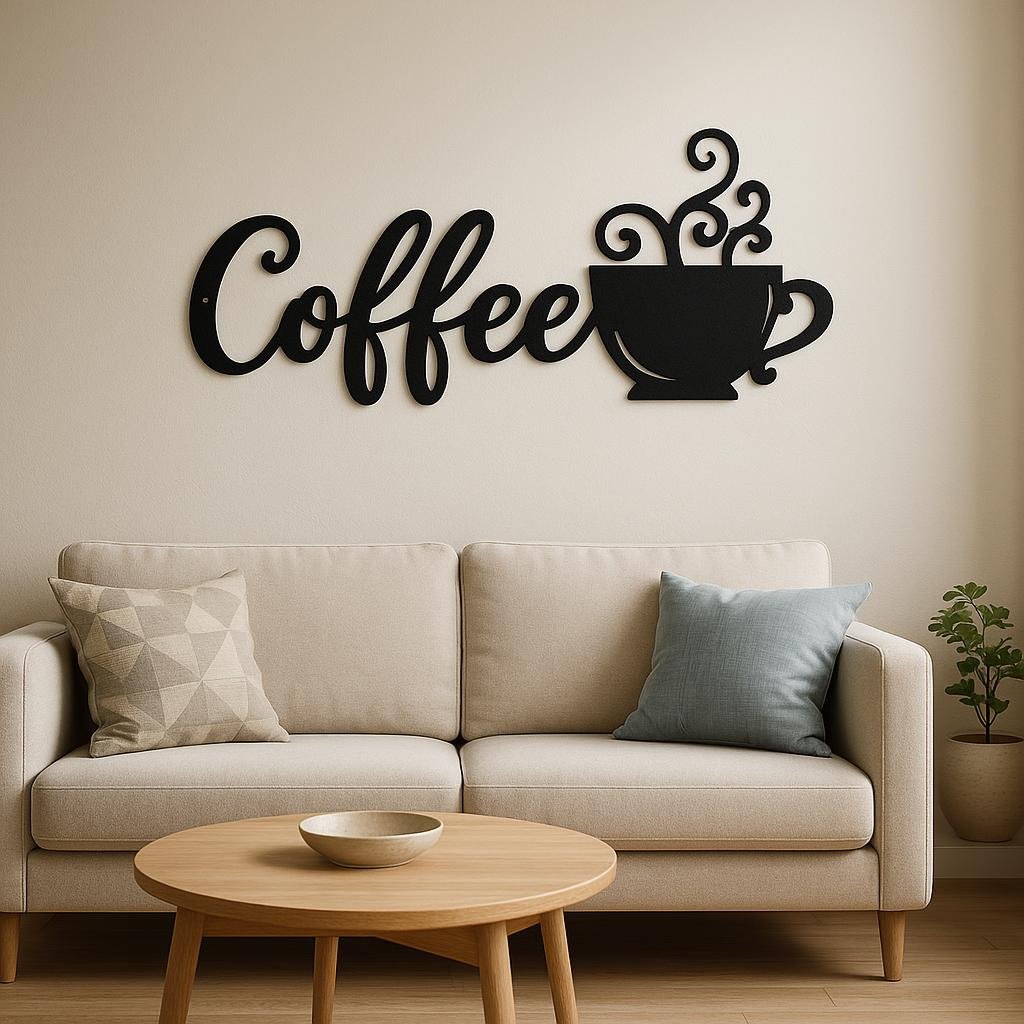 Coffee Metal Wall Decor Sign,Iron Art Silhouette Mug,Upgrade Your Wall Aesthetic - Image 6
